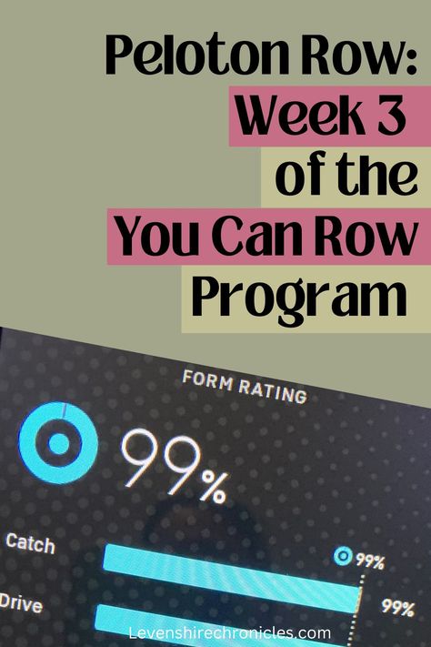 Review of the You Can Row on the Peloton Row, Week 3 Peloton Row, Row Exercise, Peloton Bike, The Program, My Way, Programming, Blog Posts, Reading, Canning