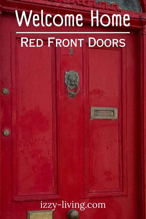 The front door color you choose says a lot about you, your home, and your personality! Think about painting your front door red? Read my post for some inspiration! Painting Your Front Door, Paint Your Front Door, Front Door Paint, Front Door Color, Red Front Door, Door Paint, Front Door Paint Colors, Door Paint Colors, Colors And Emotions