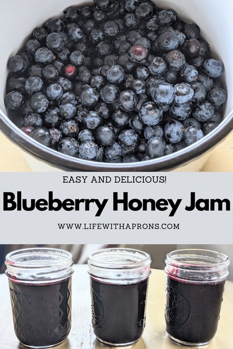 Blueberry Honey Jam - Low Sugar - Life with Aprons