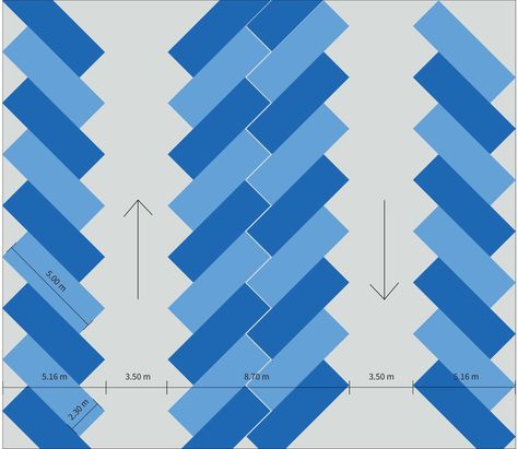 From Empty Grids to Interactive Playgrounds: Parking Lots and their Evolving Identities | ArchDaily Parking Dimensions, Architect Data, Parking Solutions, Green Facade, Architectural Engineering, City Road, Parking Design, Garage Design, Urban Spaces