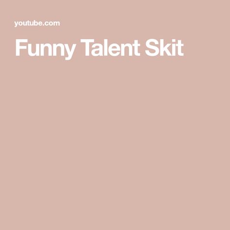 Funny Talent Skit Funny Skits, Variety Show, High School, The Creator, Funny