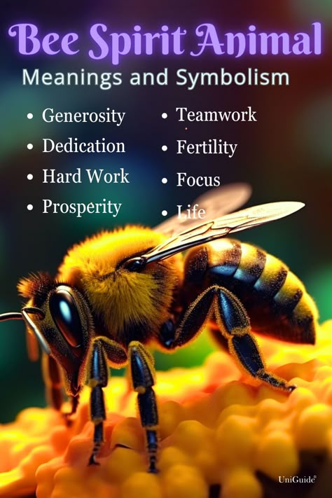 Honey Bee Spirit Animal, Honey Bee Symbolism, Bee Symbolism Meaning, Animal Symbolism And Meanings, Bee Spiritual Meaning, Bee Meaning, Animal Omens, Bee Symbolism, Bee Spirit Animal