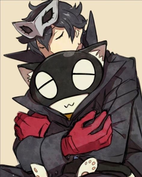 Persona 5: Ren and Morgana Persona 5 Ren, Persona Five, Persona 5 Anime, Ren Amamiya, Persona 5 Joker, Persona Series, Akira Kurusu, Video Game Anime, Megami Tensei