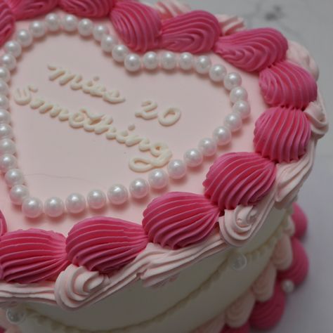 Miss 20 Something ✨🩷 - Cake Details - Size: Mini 6” (2 layers) serves ~4-6 Add-ons: Pearls (edible) #emmacakes #emmacakesseattle #customcakesseattle #seattlecakes #seattle #weddingcakesseattle #seattlebakery #heartcake Ms 20 Something Cake, 20 Something Cake, 20 Something, Heart Cake, Baking Ideas, Add Ons, Custom Cakes, Wedding Cakes, Seattle