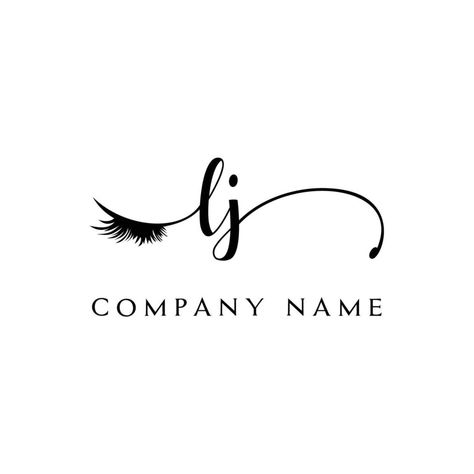 Lj Logo Design, Logo Handwriting, Logo Lashes, Logo Beauty Salon, Nails Logo, Logo Nail, Spa Logo, Makeup Artist Logo, Beauty Salon Logo