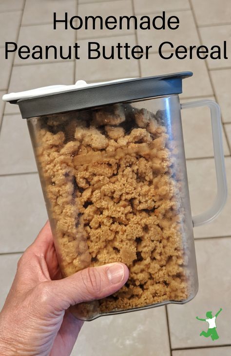 Cereal Recipes Homemade, Cereal Healthy, Cookie Cereal, Peanut Butter Cereal, Honeycomb Cereal, Homemade Peanut Butter Cookies, Homemade Cereal, Cereal Mix, Protein Cereal