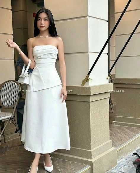 White Dress Graduation Classy, Elegant Outfit Classy, Elegant Dresses Classy, Classy Casual Outfits, Modest Fashion Outfits, Fashion Mistakes, Glam Dresses, Looks Chic, 10 Pounds