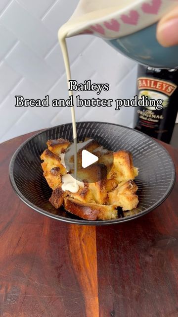 Daniel Lamble on Instagram: "Spoil your mum this Mother’s Day with this Baileys bread and butter pudding. 🍞🍫 #ad #EnjoyResponsibly 

 

Recipe ⬇️ 

 

Baileys Bread and Butter Pudding Ingredients: 

1 loaf of bread (I used brioche; slightly stale bread works best) 

4 eggs 

1 cup of milk 

1 cup of thickened cream 

1/2 cup of sugar 

90ml of Baileys Original Irish Cream Liqueur (1.2 stnd drinks) 

1/4 cup of chocolate chips 

 

Method: 

1. Butter all sides of your bread, then chop into different sizes (I chopped half into triangles and the other half into small cubes). 

2. In a large mixing bowl, combine all other ingredients except chocolate chips and whisk to combine. 

3. In a greased baking tray, layer your bread aiming to fill in all of the gaps. Evenly pour over the egg mixtur Baileys Original Irish Cream, Baileys Original, Irish Cream Liqueur, Bread And Butter Pudding, Stale Bread, Spoil Yourself, Irish Cream, Loaf Bread, Tray Bakes