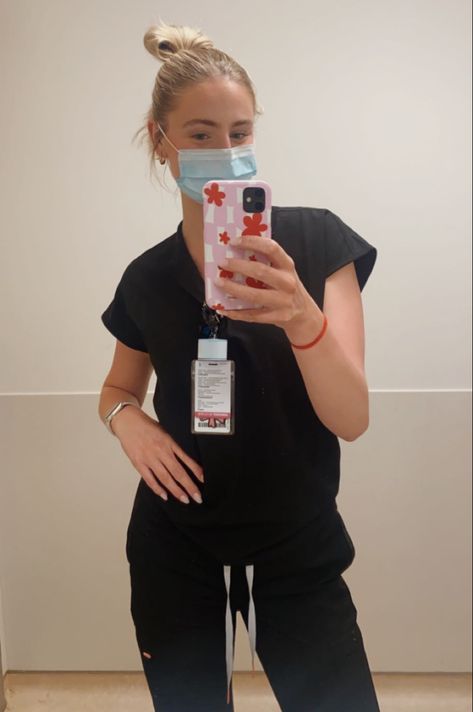 Esthetician Nurse Aesthetic, Working At Hospital, Nurse Mom Aesthetic, Hospital Scrubs Aesthetic, New Grad Nurse Aesthetic, Scrub Aesthetic Nurse, Working In A Hospital, Nice Nurse Aesthetic, Hospital Job Aesthetic