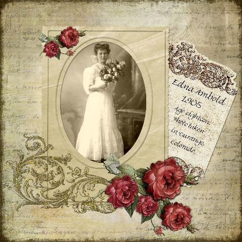 Ancestry Scrapbooking Layouts, Ancestry Scrapbook, Genealogy Scrapbook, Heritage Scrapbooking Layouts, Ancestry Scrapbooking, Heritage Scrapbook Pages, Wedding Scrapbook Pages, Wedding Scrapbooking Layouts, Vintage Scrapbooking