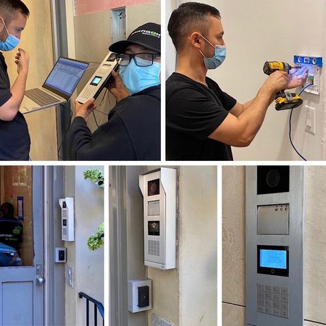 Paragon Security & Locksmith upgraded the building security systems for a multifamily rental building in the East Village, Manhattan. After removing the existing intercom and key fobs, Paragon designed and provided a new ABB audio/video intercom system with touch scroll panels at the front door and vestibule doors. #SecuritySystem #Intercom #IntercomSystem #security #ParagonSecurity #ABB Keyless Locks, Intercom System, Locksmith Services, Access Control System, Security Companies, Security Systems, Emergency Call, Security Cameras, Security Camera System