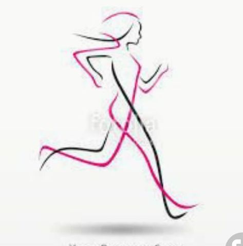 Minimalist Running Tattoo, Runners Tattoo Ideas Running, Runner Tattoo For Women, Track And Field Tattoos, Running Girl Tattoos, Running Tattoos For Women, Stick Figure Tattoo, Run Tattoo, Running Tattoos