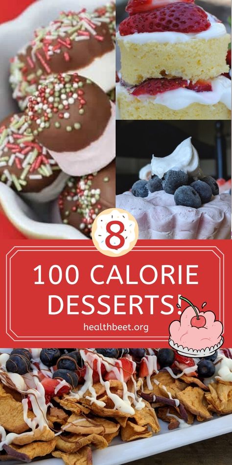 Healthy Desserts Under 100 Calories, Low Calorie Desserts Easy, 100 Calorie Desserts, Health Beet, Single Serve Cookie, Low Calorie Cookies, Low Calorie Cake, Low Cal Dessert, Low Fat Desserts