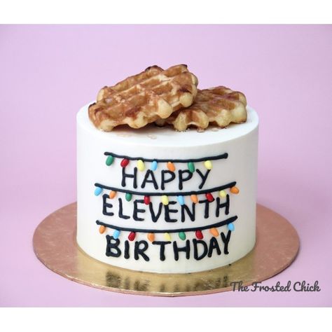 Stranger Things Cake, Eleventh Birthday, Cake Piping, Cake Show, Novelty Candles, Fondant Decorations, Bday Cake, Buttercream Cake, Fondant Cakes