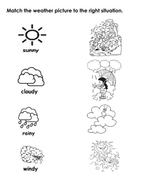 Weather Worksheets For Kindergarten, Exercise For Kindergarten, Weather Printables, Kindergarten Weather, Weather Kindergarten, Weather Tools, Weather Worksheets, Shape Tracing Worksheets, Map Worksheets