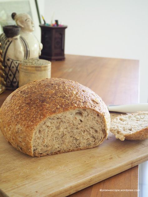 Multigrain Sourdough Bread Recipe, Multigrain Sourdough Bread, Ben Starr, Artistic Character, Easy Sourdough Bread Recipe, Bread Scoring, Sourdough Recipe, Multigrain Bread, Tasty Bread Recipe