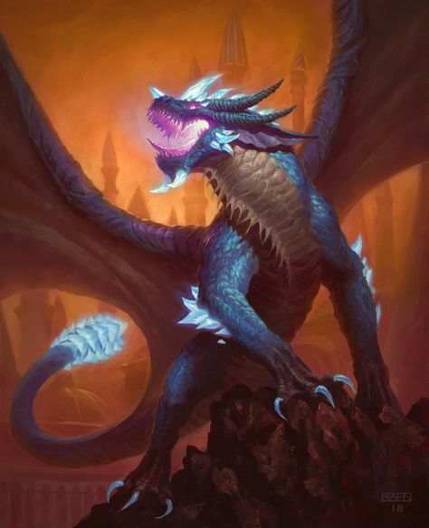 Kalecgos World Of Warcraft, Chris Rahn, Fantasy Dragons, Types Of Dragons, Image Spiderman, Yin Yang Tattoos, Dragon Artwork Fantasy, Concept Art World, Cool Dragons