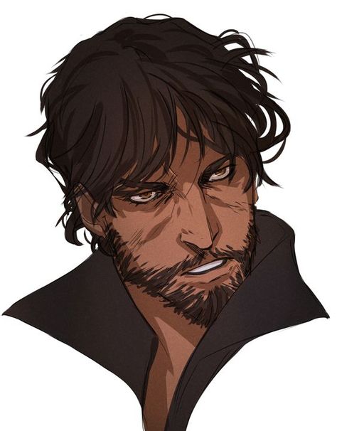 Brown Hair Man Character Art, Older Man Art Character Design, Strong Guy Drawing, Hispanic Character Design Male, Pirate Character Design Male, Old Man Character Art, Older Man Character Design, Werewolf Character Design Male, Male Pirate Character Design