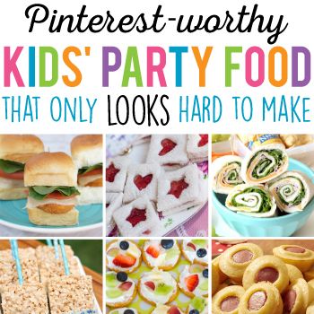 Finger Foods For Birthday Party Kids, 3 Year Birthday Party Food, Food For Summer Birthday Party, Appetizer For Kids Party, 5 Year Birthday Party Food, Classic Party Food, Kids Birthday Appetizers, 1st Birthday Food Ideas For Kids, Simple Foods For Party