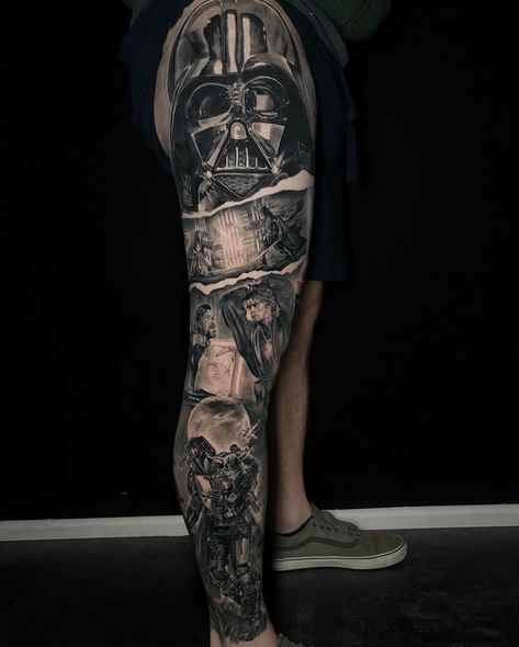 65+ Epic Star Wars Tattoo Ideas for Every Fan Droid Tattoo, Star Wars Sleeve, Star Wars Tattoo Ideas, Star Wars Tattoo Sleeve, Harmony Tattoo, Lego Stormtrooper, Helmet Tattoo, Stormtrooper Helmet, Lightsaber Hilt