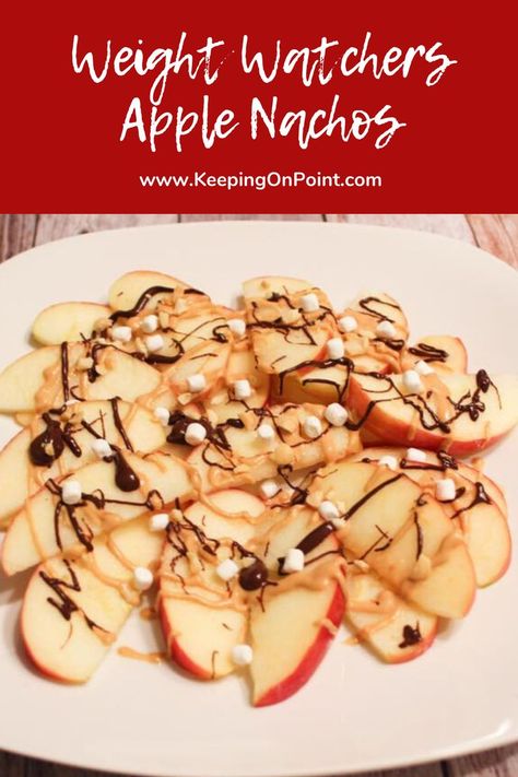 Apple Nachos Healthy, Low Point Snacks, Weight Watchers Brownies, Low Points Weight Watchers, Pb2 Recipes, Weight Watchers Menu, Apple Nachos, Weight Watchers Snacks, Weight Watchers Recipes Desserts