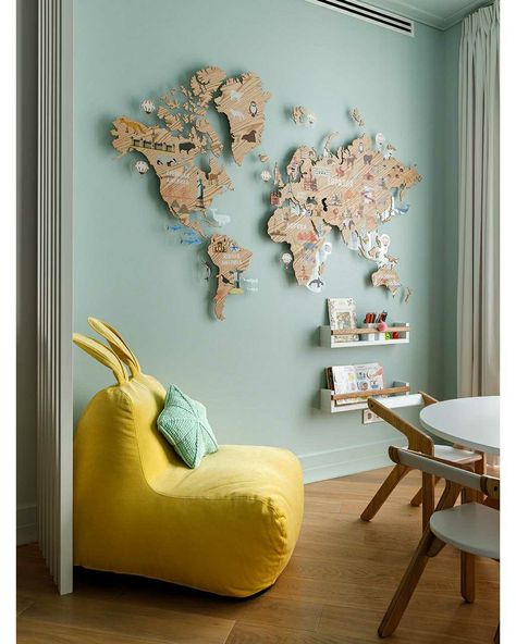 Map Bedroom, Adventure Room, Baby Boy Room Decor, Toddler Room Decor, Creative Wall Art, Wall Art Ideas, Corner Decor, Smart Home Design, Nursery Room Inspiration