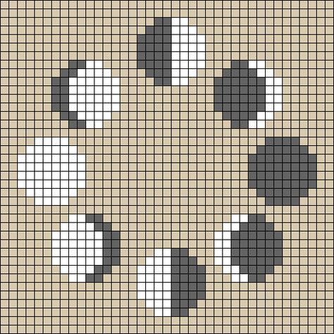 Alpha Pattern Moon Phases, Black And White Pixelart, Cross Stitch Patterns Black And White, Simple Cat Pixel Art, Minecraft Patterns Wall, Alpha Patterns Blanket, Perler Bead Grid Patterns, 3 Color Alpha Pattern, Pixel Square Crochet Pattern