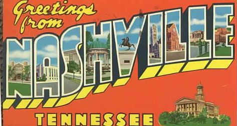 Nashville Community Spot Illustration, Vinyl For Cars, Gatlinburg Tennessee, Travel Postcard, Destin Florida, Postcard Design, Music City, Gatlinburg, Nashville Tennessee