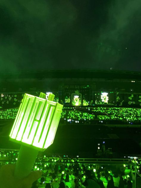 Vision Book, Concert Aesthetic, Green Ocean, Dream Concert, Nct Dream Jaemin, Ocean Wallpaper, Green Wallpaper, Green Aesthetic, Kpop Wallpaper