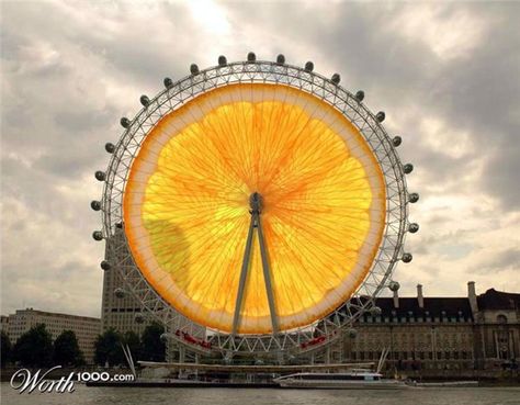 Edible Architecture (15 Awesome Food Structures) - My Modern Metropolis Architecture Funny, Orange Architecture, Flower Road, Orange Wheels, Interesting Architecture, Fruits Photos, Funny Fruit, Unusual Buildings, Modern Metropolis