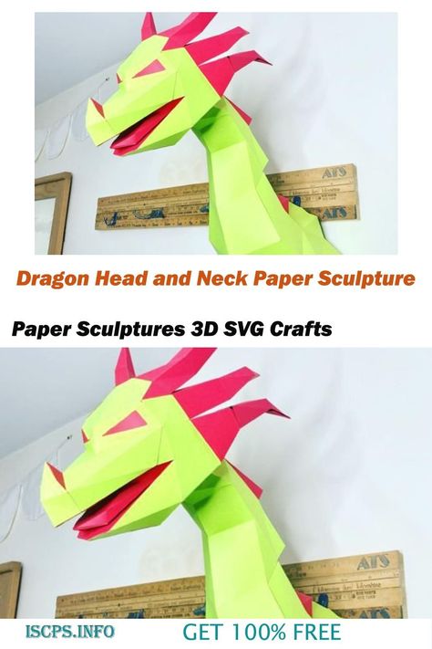 dragon head and neck paper sculpture Paper Figurines, Paper Scene, Layered Paper Art, Paper Portrait, 3d Paper Flowers, Svg Crafts, Paper Art Projects, Flowers 3d, Paper Sculptures