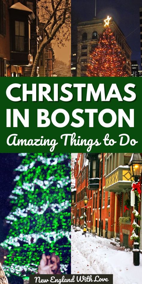 Things To Do In Boston In Winter, How To Dress For Boston In Winter, Boston During Christmas, Boston Christmas Things To Do, Boston In December Things To Do, Christmas In Boston Massachusetts, Boston At Christmas Time, Boston Massachusetts Christmas, Boston Christmas Aesthetic