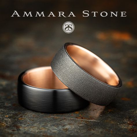 Ammara Stone Men's Wedding Band Tantalum Wedding Band, Gold Wedding Rings Men, Mens Wedding Bands Titanium, Pink Gold Wedding Rings, Mens Rose Gold Wedding Ring, Mens Wedding Bands Hammered, Mens Wedding Rings Black, Rose Gold Wedding Rings, Mens Wedding Rings Gold