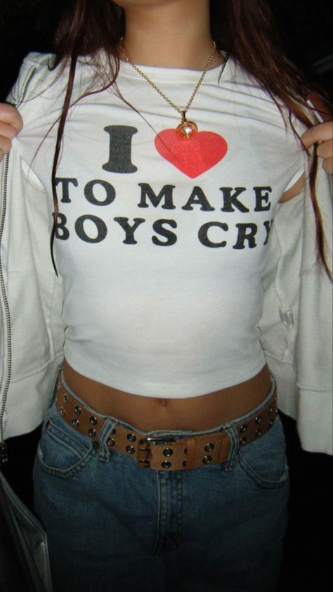 top link is added Girls Y2k, Y2k Crop Top, Baby Tees, Funny T Shirt, Letter Print, Crop Top, I Love, T Shirt