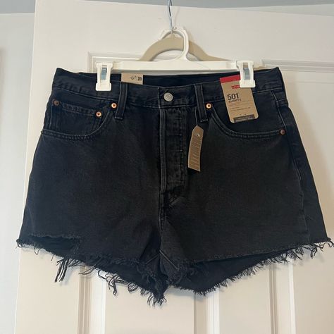 Levi’s High Rise Shorts (31) Black Jean Shorts, Levi’s Jeans, Levi Shorts, High Rise Shorts, Black Gray, Jean Shorts, Levi's, Black And Grey, High Rise