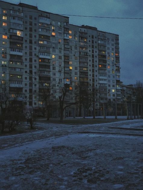 Brutalism Architecture, Russian Winter, Russian Architecture, Europe Aesthetic, European Aesthetic, East Europe, Europe Winter, Winter Scenery, Blue Hour