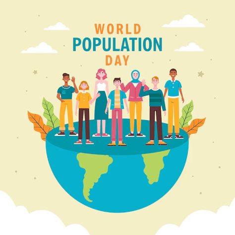 World population day Vectors | Free download World Population Day, Population Day, Inspo Art, Global Population, Technology World, World Population, Family Planning, Create Awareness, Web Development Company