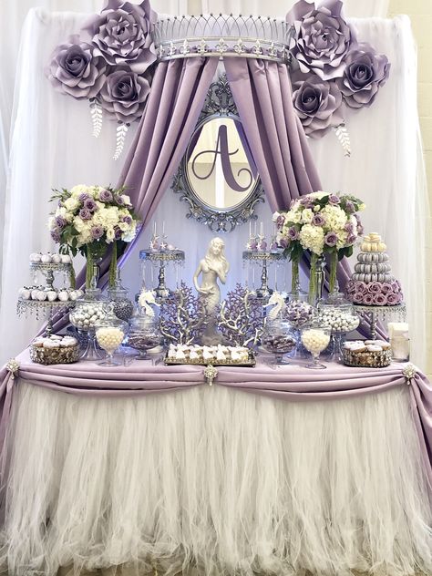 15 Party Ideas Quinceanera, Purple Dessert Tables, Purple Desserts, Sweet 15 Party Ideas Quinceanera, Sweet 15 Party Ideas, Purple Quince, Sweet 16 Party Decorations, Red Quince, Quinceanera Planning