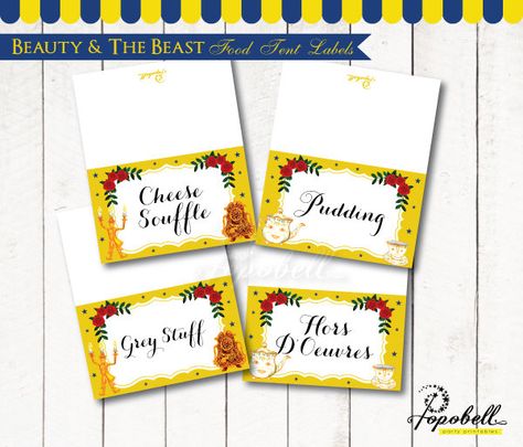 Belle Food Labels Digital Printable for Beauty and The Beast Birthday. Beauty and the beast Food Tent Labels. Belle Food Tent Labels. PDF #babyshowerideas4u #birthdayparty #babyshowerdecorations #bridalshower #bridalshowerideas #babyshowergames #bridalshowergame #bridalshowerfavors #bridalshowercakes #babyshowerfavors #babyshowercakes Birthday Beauty And The Beast, Printable Birthday Games, Beauty And The Beast Birthday, 50 Party, Birthday Party Ideas For Kids, Girl Parties, Party Ideas For Kids, Beauty And The Beast Party, Table Tags