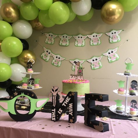 Yoda Birthday Decorations, Yoda Party Decorations, Baby Yoda Party Decorations, Baby Yoda Party, Mandalorian Birthday, Baby Yoda Birthday, Star Wars Themed Birthday Party, Yoda Birthday, Yoda Party