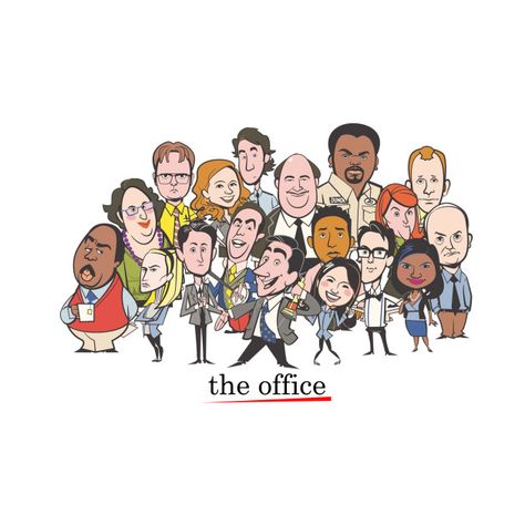 The Office Cast, Tv Sticker, Office Cast, The Office Characters, Shop Art, Free Stickers, Cartoon Design, Cartoon Characters, Art Shop