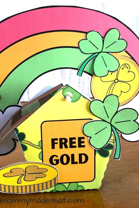 Free Printable Leprechaun Trap (Make a Super Easy Trap!) Make A Leprechaun, Dragon Fly Craft, Caterpillar Craft, Bee Printables, Leprechaun Trap, St Patricks Day Crafts For Kids, Three Wishes, Fox Ornaments, Felt Fox