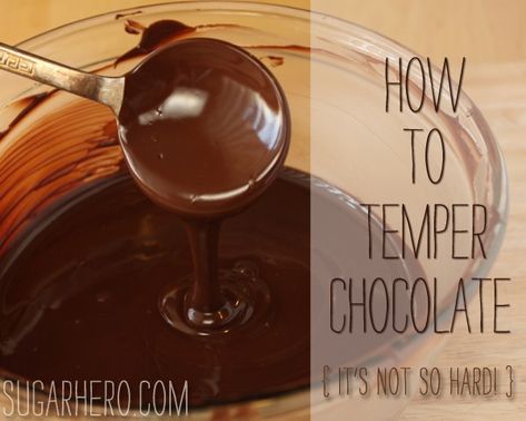 Tempering chocolate is a skill that’s invaluable if you want to do any sort of candy making. Even the simplest chocolate recipes can be improved by using this easy, reliable and relatively fast method of tempering chocolate. #sugarhero #chocolatetutorial #temperingchocolate #candymaking #chocolatetip Tempering Chocolate, Temper Chocolate, How To Make Fudge, How To Temper Chocolate, Chocolate Work, Gourmet Candy, Candy Recipes Homemade, Modeling Chocolate, Homemade Candies