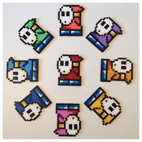 Kandi Creations, Perler Mario, Minecraft Beads, Perler Bead Mario, Stitch Games, Hama Mini, Cross Stitch Sampler Patterns, Perler Creations, Pixel Beads