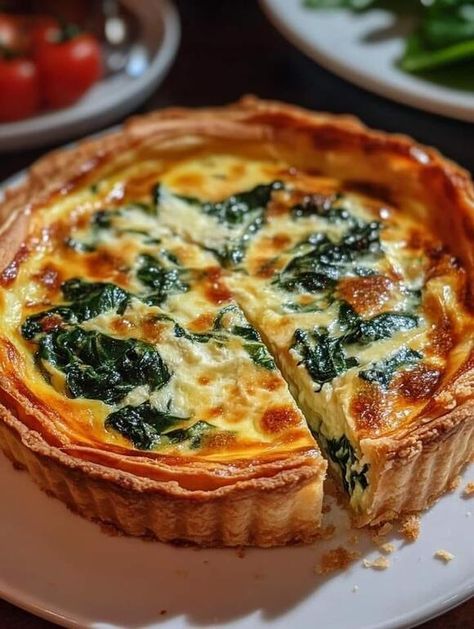 Spinach Ricotta Quiche, Ricotta Quiche, Hosting A Brunch, Olive Garden Alfredo Sauce, Hashbrown Casserole Recipe, Grilled Pork Tenderloin, Spinach Quiche, Spinach Ricotta, Brunch Recipe