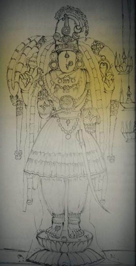 Temple Drawing, Art Deco Artwork, Durga Painting, Sanatana Dharma, Durga Images, Temple Art, Tanjore Painting, Indian Folk Art, God Pictures