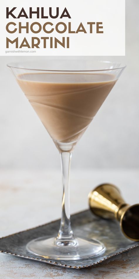 Chocolate Martini Recipe With Kahlua, Chocolate Vodka Drinks, Tiramisu Martini, Chocolate Martini Recipe, Martini Recipes Vodka, Chocolate Vodka, Pear Vodka, Martinis Drinks, Special Drinks