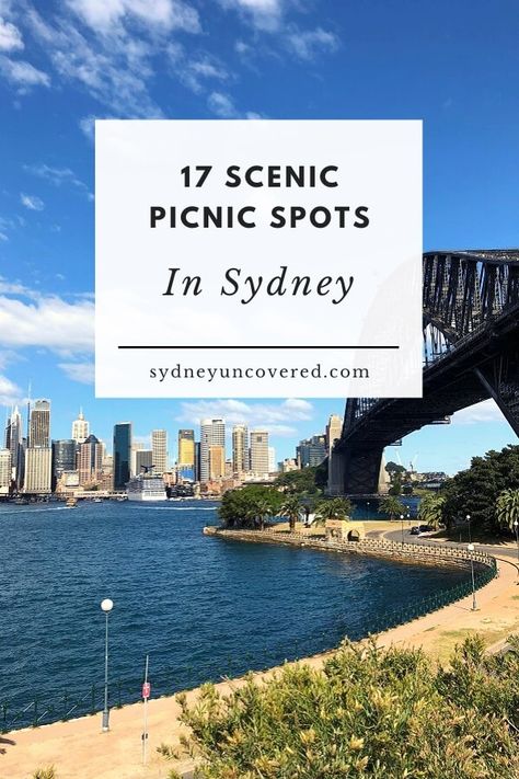 Choose one of these 17 great picnic spots in and around Sydney to enjoy some quality relaxing time outdoors with your partner, family or friends! #sydney #picnicspots #sydneypicnicspots Coogee Beach, Sydney Travel, Harbor Bridge, Sydney Hotel, Visit Sydney, Harbour Bridge, Picnic Spot, Sydney Harbour, Beautiful Park