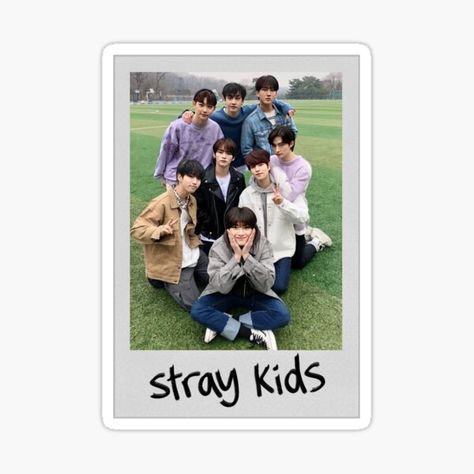 Pegatinas: Stray Kids | Redbubble Polaroid Design, Cute Polaroid, Foto Cars, Pop Stickers, Wallpaper Gallery, Cartoon Stickers, Kids Stickers, Graphic Poster, Make Me Happy