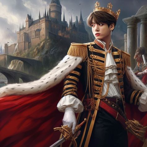 King Jungkook, Jungkook Prince, Jungkook As King, Jungkook Prince Aesthetic, Prince Taehyung Fanart, Jungkook Prince Fanart, Mr Vampire, Jungkook Fantasy Fanart, Jungkook Songs